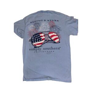 Simply southern patriotic tee